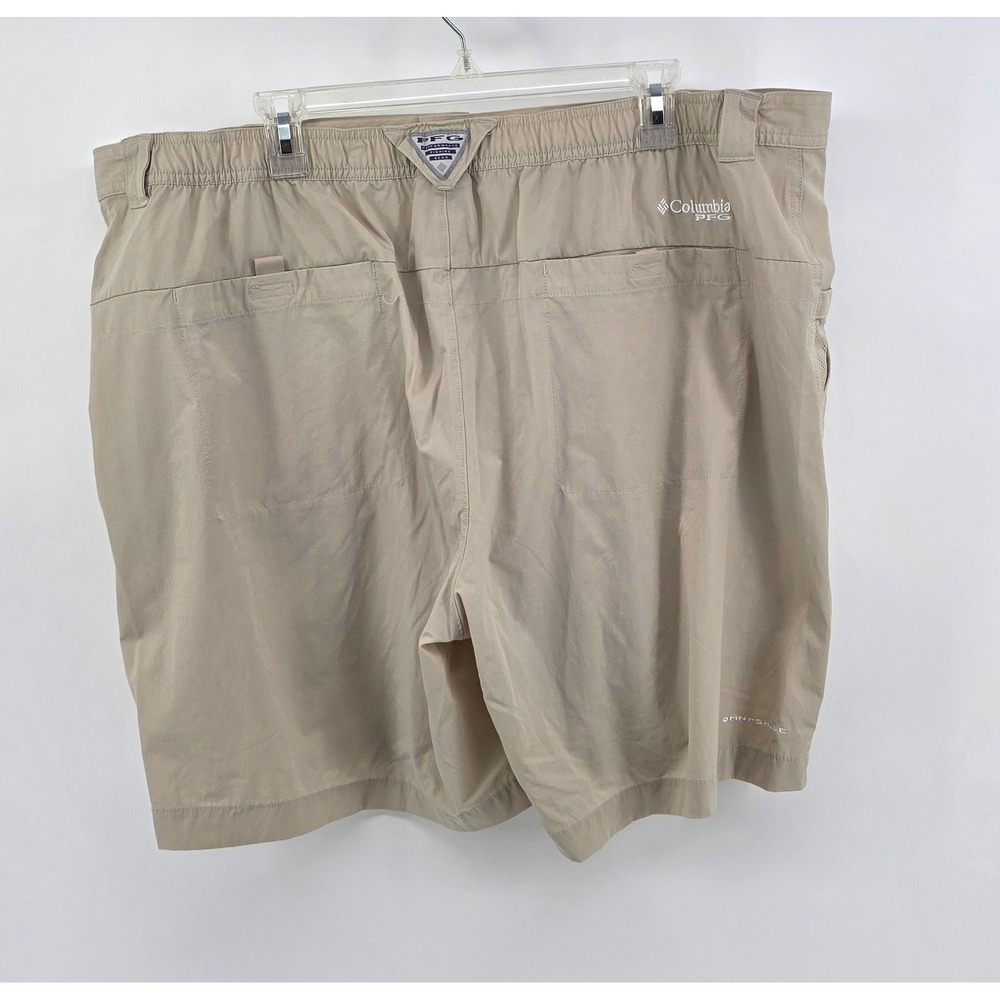 Columbia Mens XXL 8L Shorts PFG Performance Fishing Gear Tan Cargo Utility - Picture 4 of 9